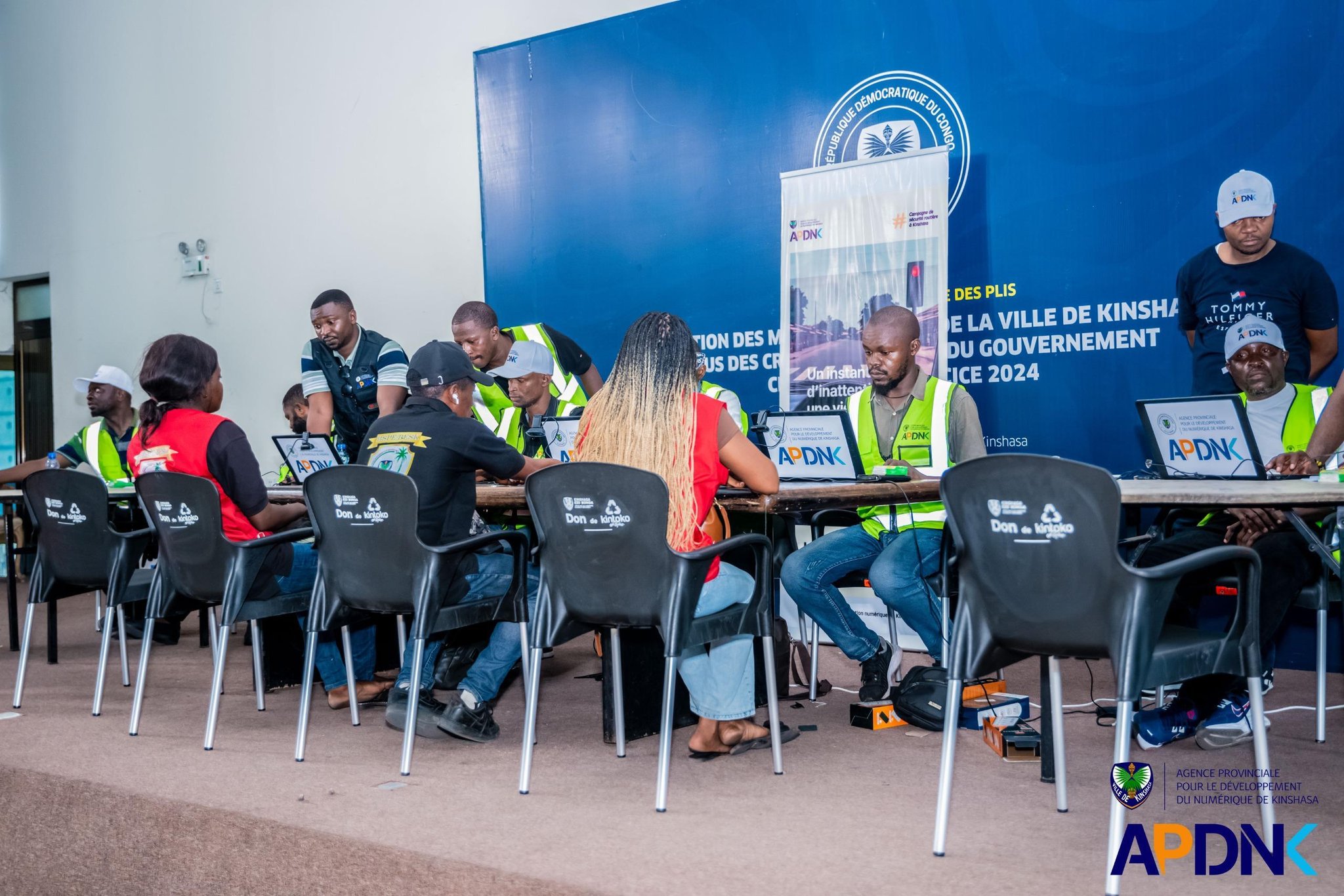 Enregistrement biométrique Police Kinshasa